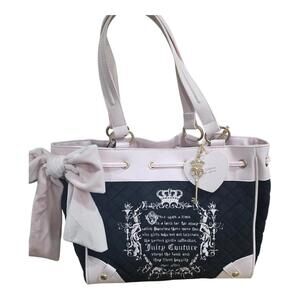 Viral Juicy Couture Retro Juicy Tale Tote Bag Retro Black